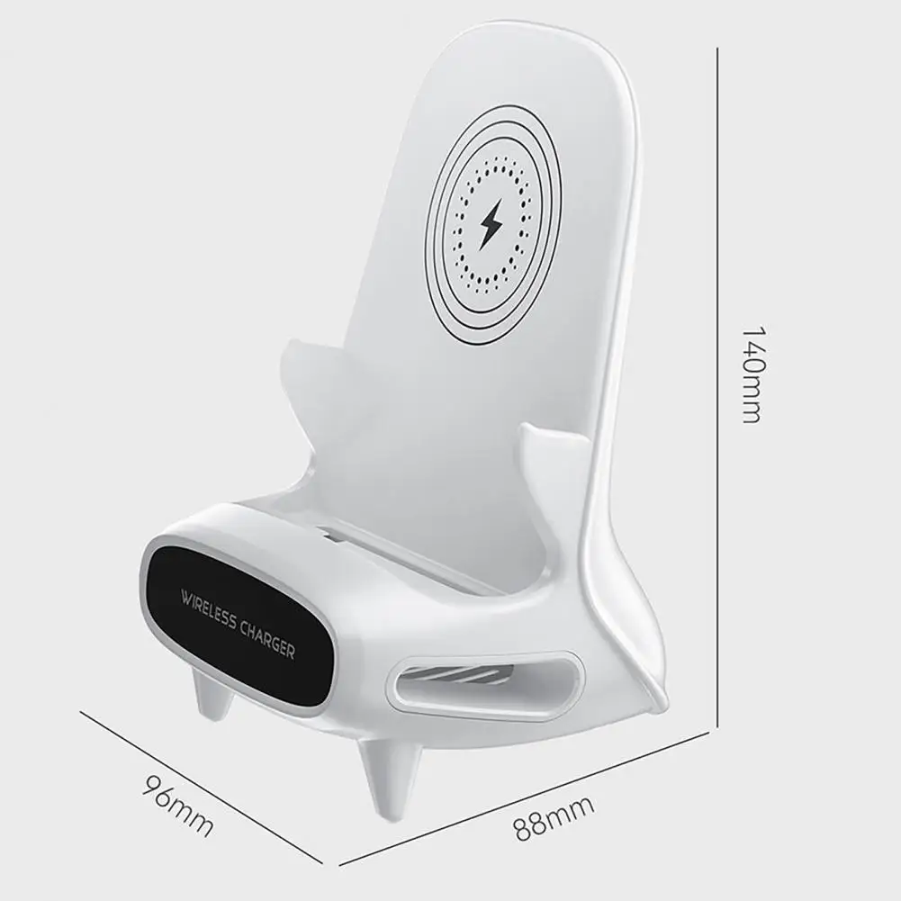 Stable Sensitive Induction 15W Wireless Charging Station Universal PC Wireless Charging Dock for College Dorm