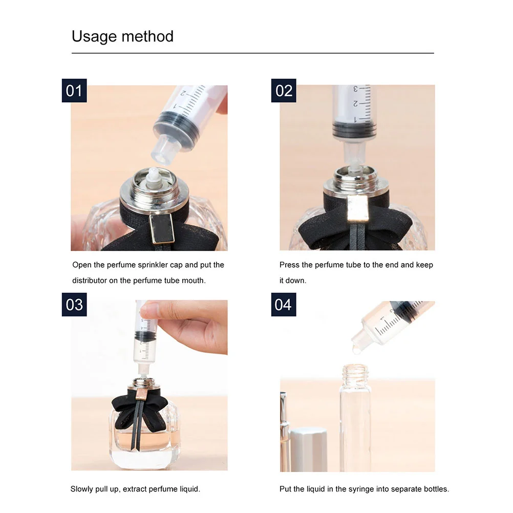 Jeringa de escala dispensadora de Perfume, 12 Uds., con puntas largas, transferencia de líquidos, aplicador sellado de medición