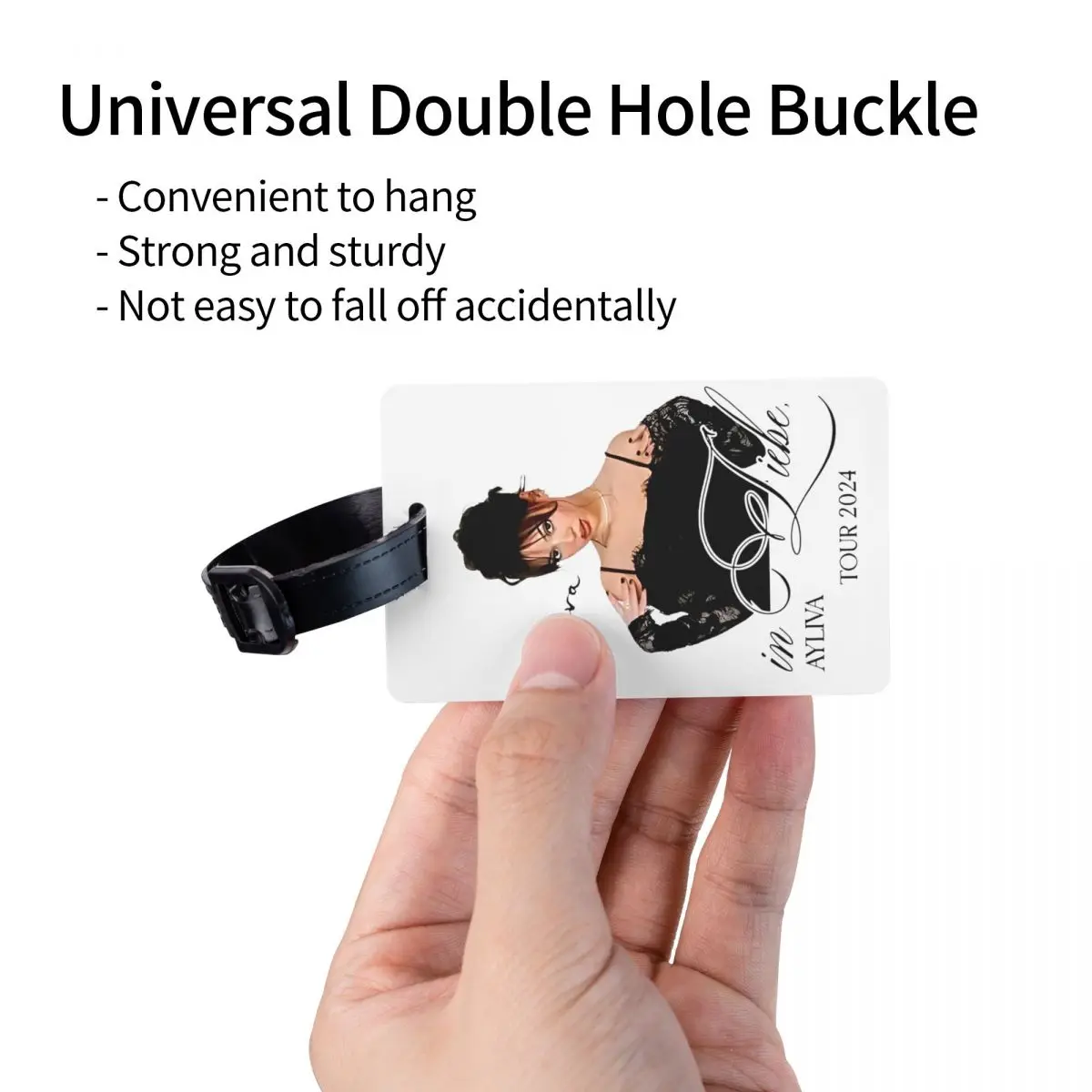 Etichetta per bagagli personalizzata Ayliva In Liebe Tour 2024 Etichetta identificativa per valigia per borsa da viaggio per cantante tedesca