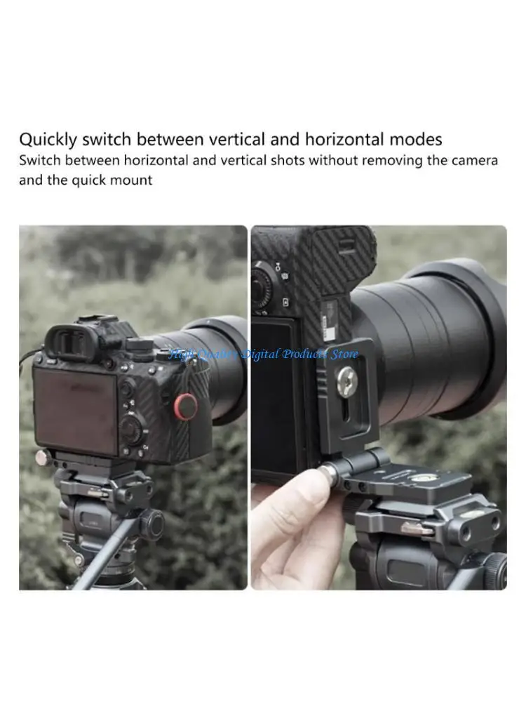 

U2JE Camera L Plate with Arca Dovetail Quick Releases Plate for Secure Mounting