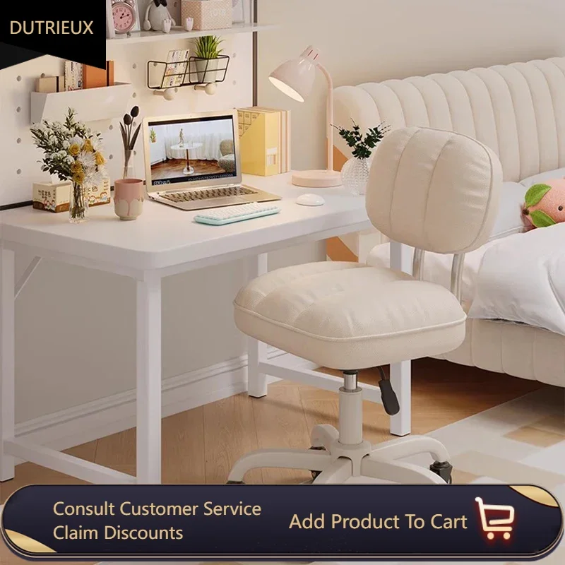 

Computer Lifting And Rotating Backrest , Comfortable Long-lasting Sitting, Mobile Dressing Stool, Female Bedroom, Office Desk