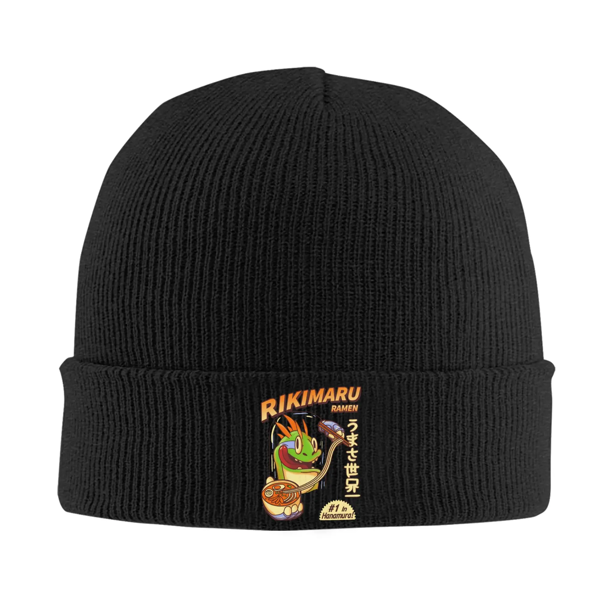 Rikimaru Ramen Hanamuras Knit Hat Beanie Autumn Winter Hats Warm Unisex  Hip Hop Overwatch Game Cap for Men Women Gift,