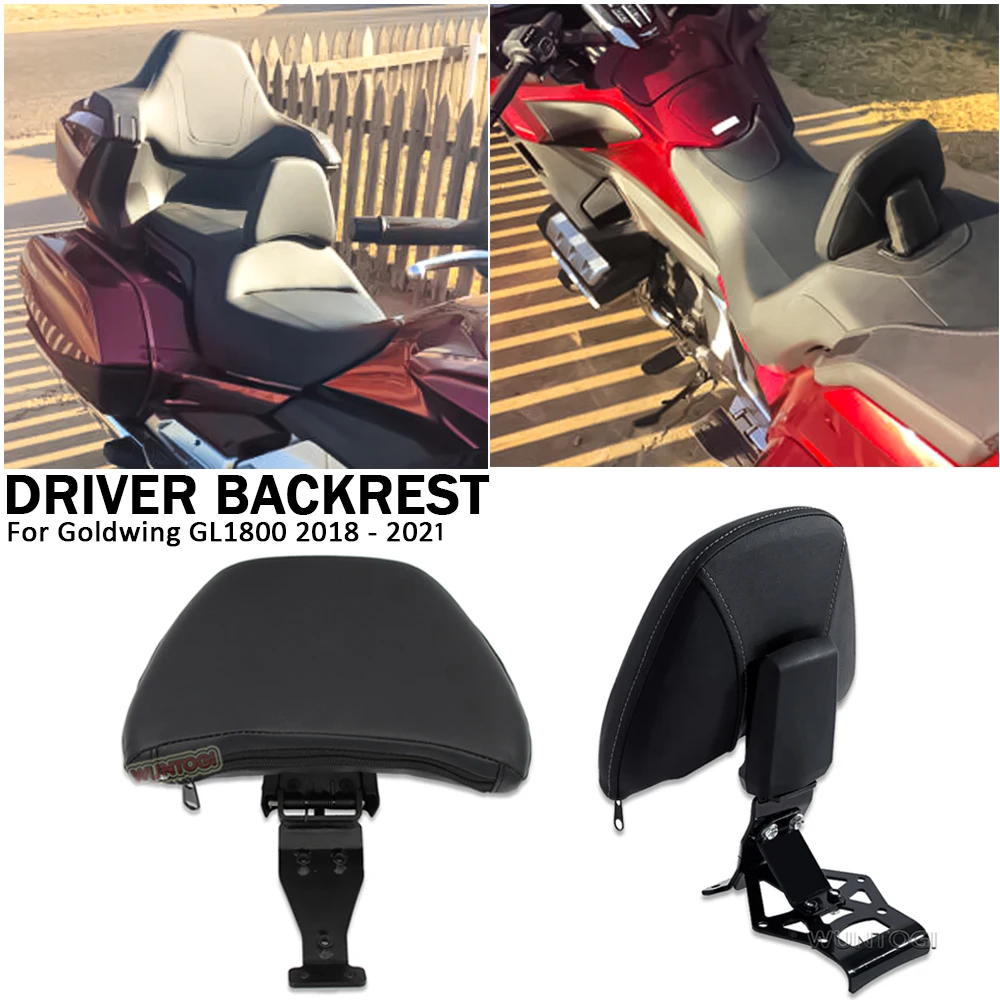 

New Motorcycle Front Driver Rider Adjustable Backrest For Honda Goldwing Tour DCT Airbag 1800 F6B GL1800 2018 2019 2020 2021