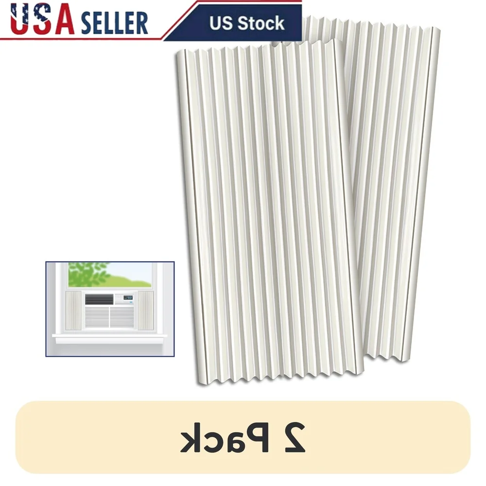 

2 Pack Adhesive A/C Side Panels Easy Install Heavy Duty Plastic Insulates Against Heat Cold Customizable Peel Stick Technology