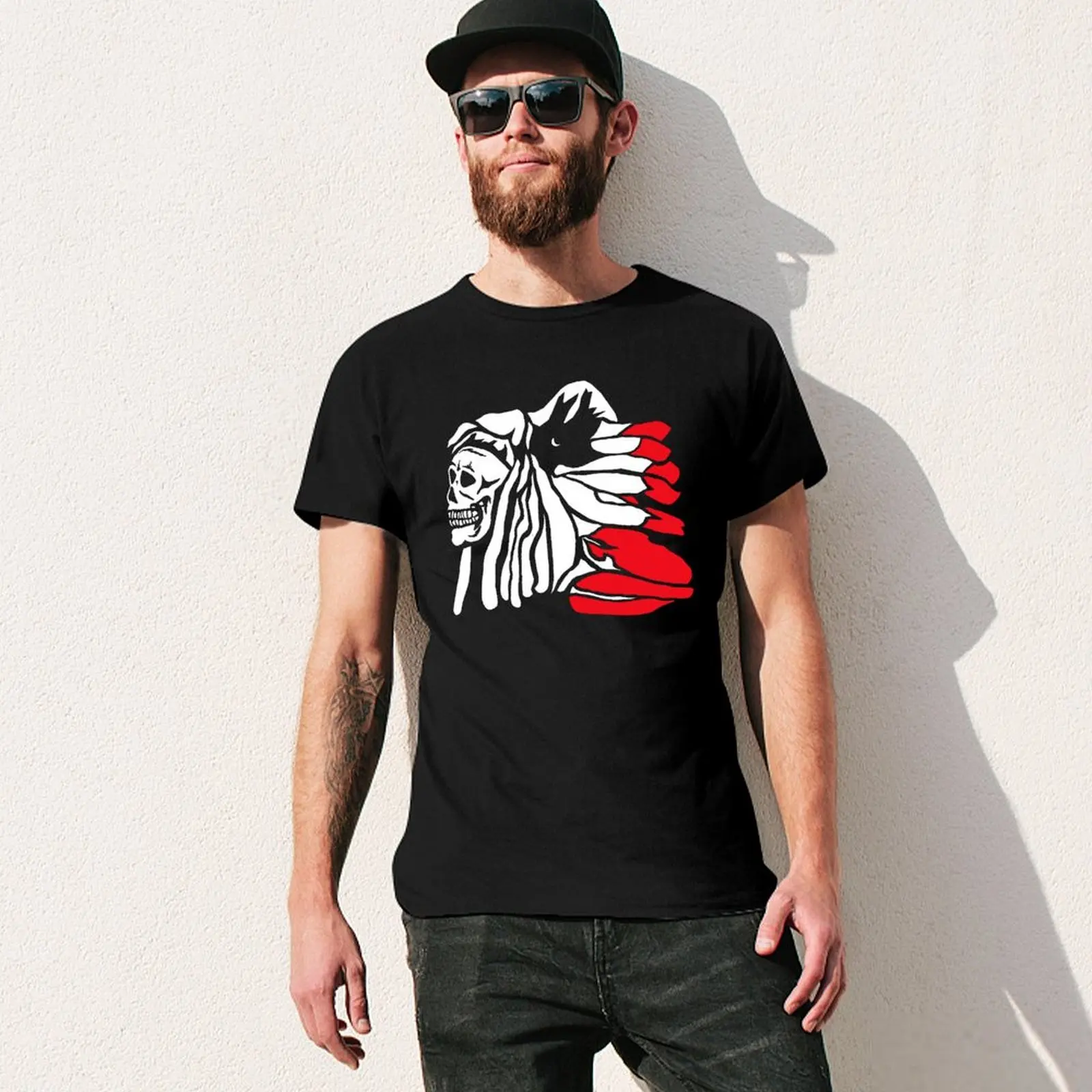 Forgotten Chief (Red Feathers) Essential for T-shirt Fresh Move  Humor Graphic Tshirt Casual Graphic Travel Eur Size image 6