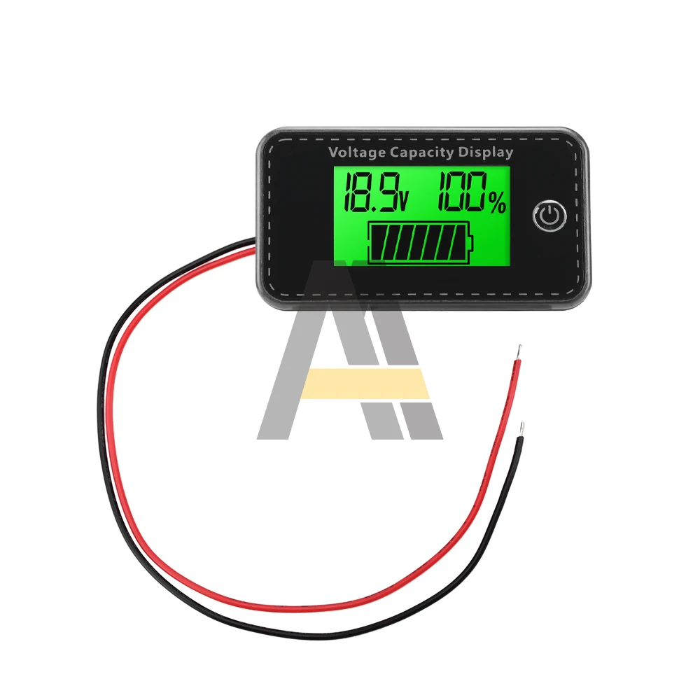 Voltmètre à affichage numérique LCD DC 5-100V, indicateur de niveau de batterie de voiture avec protection de connexion inversée pour plomb-acide/lithium
