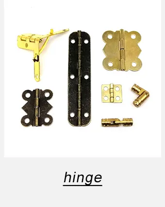 12 Stück kleine kleine antike Messing Vintage Bronze dekorative Schmucktruhe Geschenk Weinkiste Holzkiste Haspe Riegel Knebelverschluss DIY – Detail 6