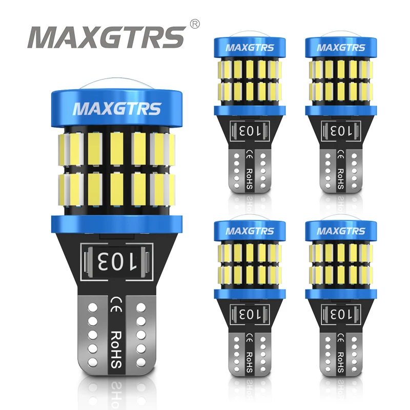 5x W5W T10 LED CANBUS No Error 5W5 12V 8W 950Lm Samochodowe wewnętrzne światło boczne 194 3030 SMD Automatyczna przednia boczna żarówka obrysowa