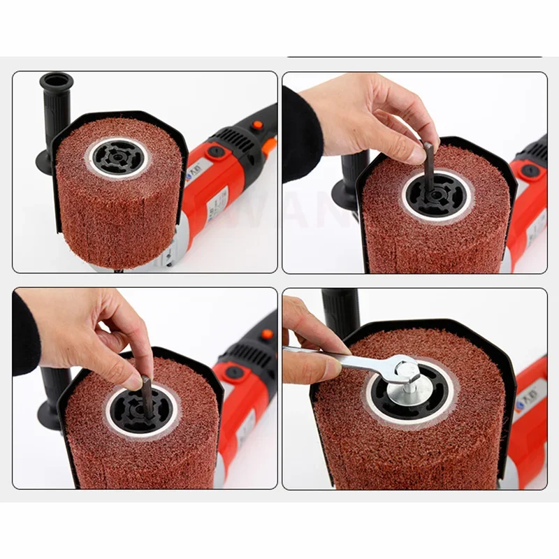 Nuova macchina a nastro portatile 220V/750W multifunzione fai da te smerigliatrice angolare in metallo lucidatrice e rettificatrice a nastro