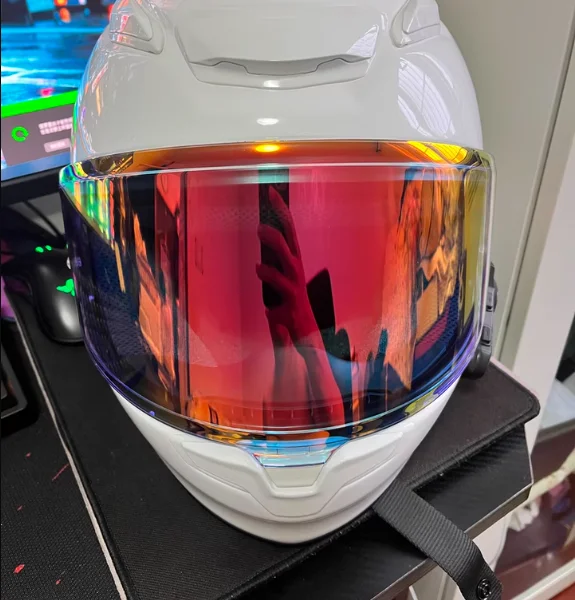 10 ألوان خوذة لكامل الوجه قناع الحال بالنسبة SHOEI X14 X-14 Z7 Z-7 CWR-1 NXR RF-1200 X-spirit نموذج دراجة نارية خوذة عدسة
