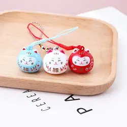 Japanese Lucky Cat Keychain Gifts Phone Pendant Keychain Pendant Cartoon Bag Pendant Maneki Neko Mobile Phone Strap Phone Charm