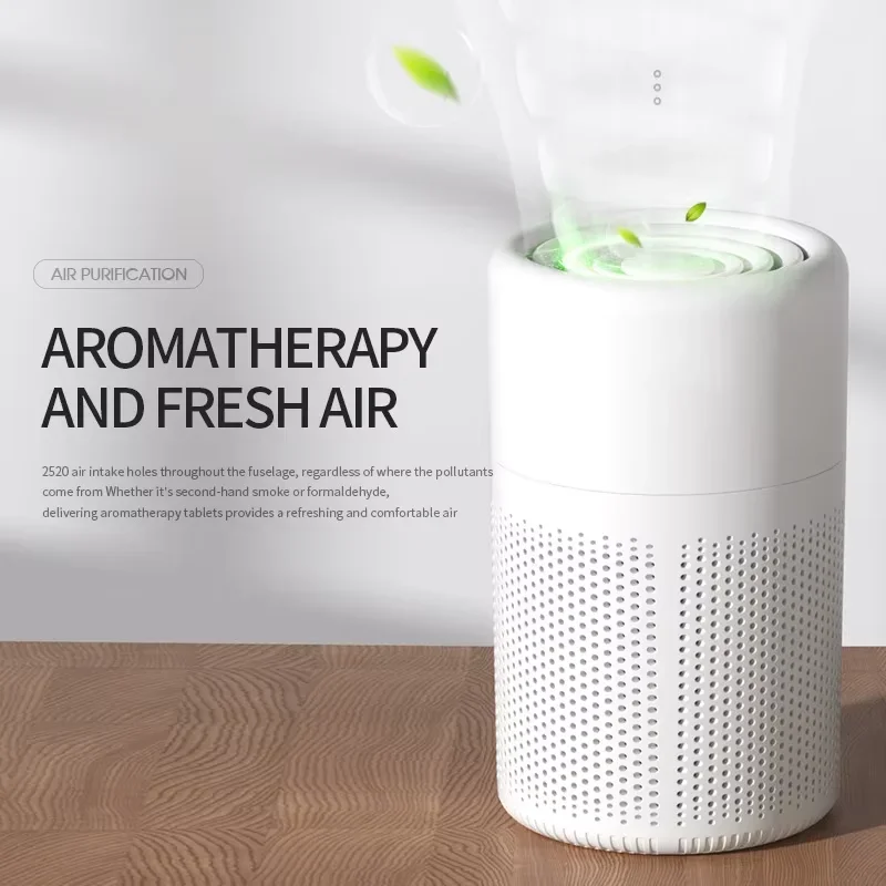 

Household Air Purifier Portable Air Cleaner Mini Desktop Air Purifier With HEPA Filter Air Freshener Air Cleaner For Home Office