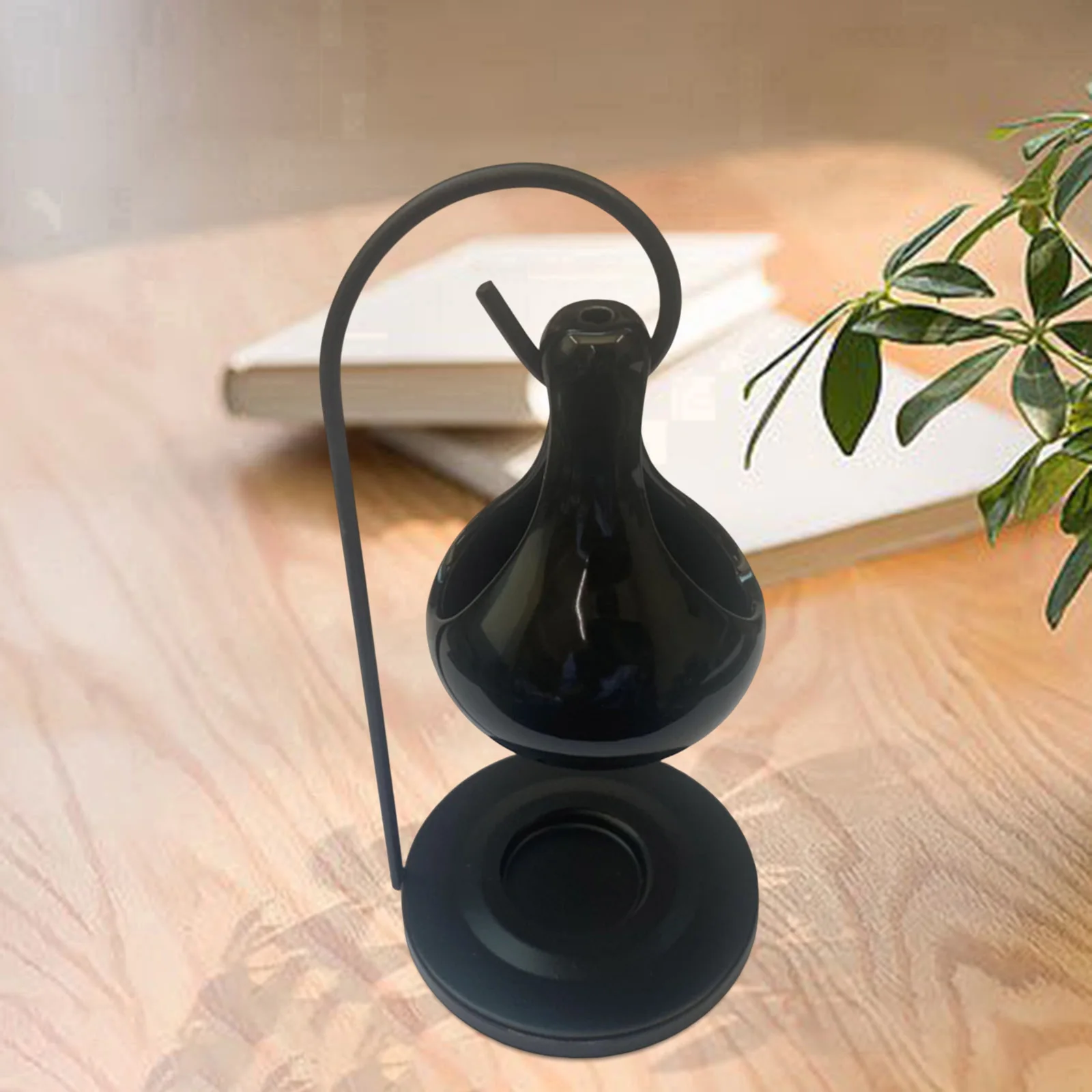 Ceramic Tealight Candles Hanging Holder Melt Furnace Warmer Gift Essential Oil Burner for Home Decoration Living Room Bedroom