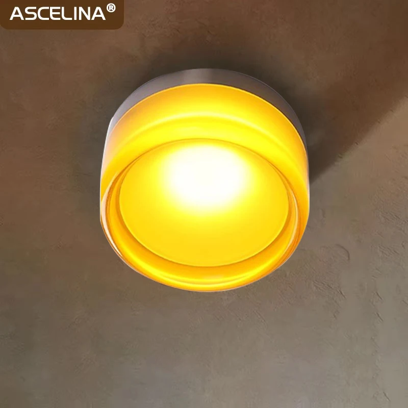 moderna luz de teto led para corredor lampada de iluminacao bar varanda corredor sala de estar entrada ambar fumaca cinza decoracao de casa 01