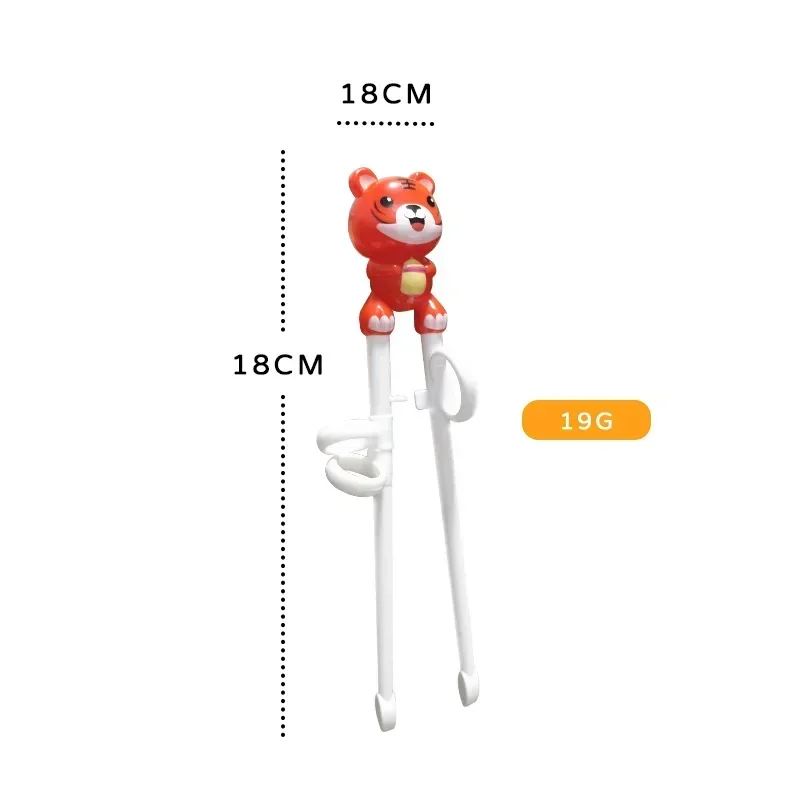 1 Pair Baby Learning Training Chopsticks Cartoon Animal Beginner Chopstick Tableware Kids Eating Training Helper Baby Tools