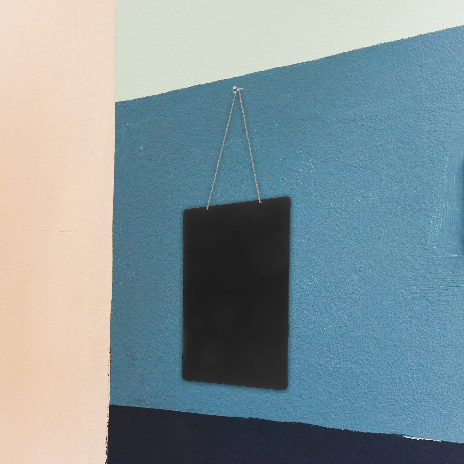 سبورة معلقة على الوجهين بإطار خشبي ريفي، لافتة سبورة إبداعية للوحة رسائل مثبتة على الحائط للمكتب المنزلي #3