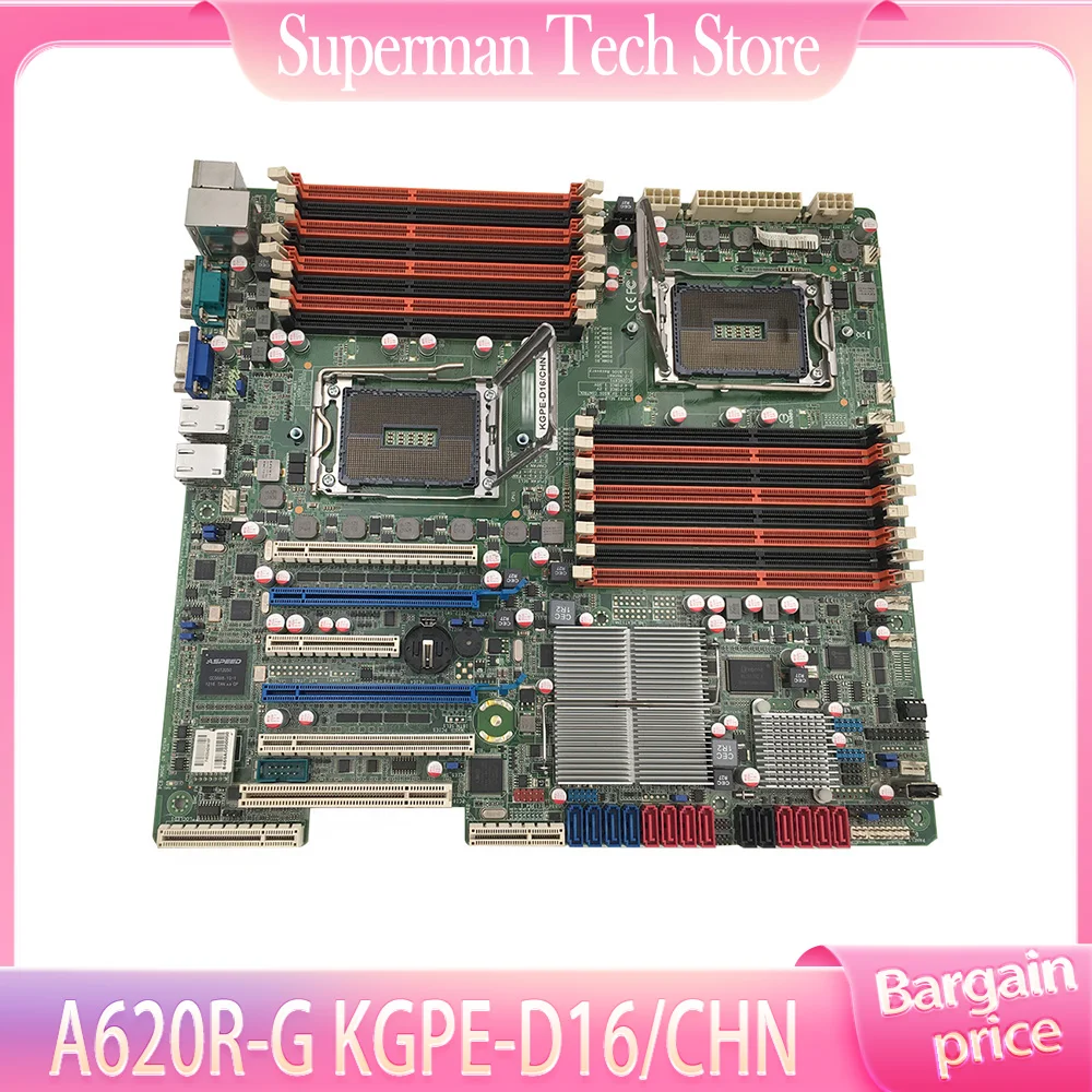 

A620R-G KGPE-D16/CHN For Asus AMD G34 2-Way Motherboard High Quality Fast Ship