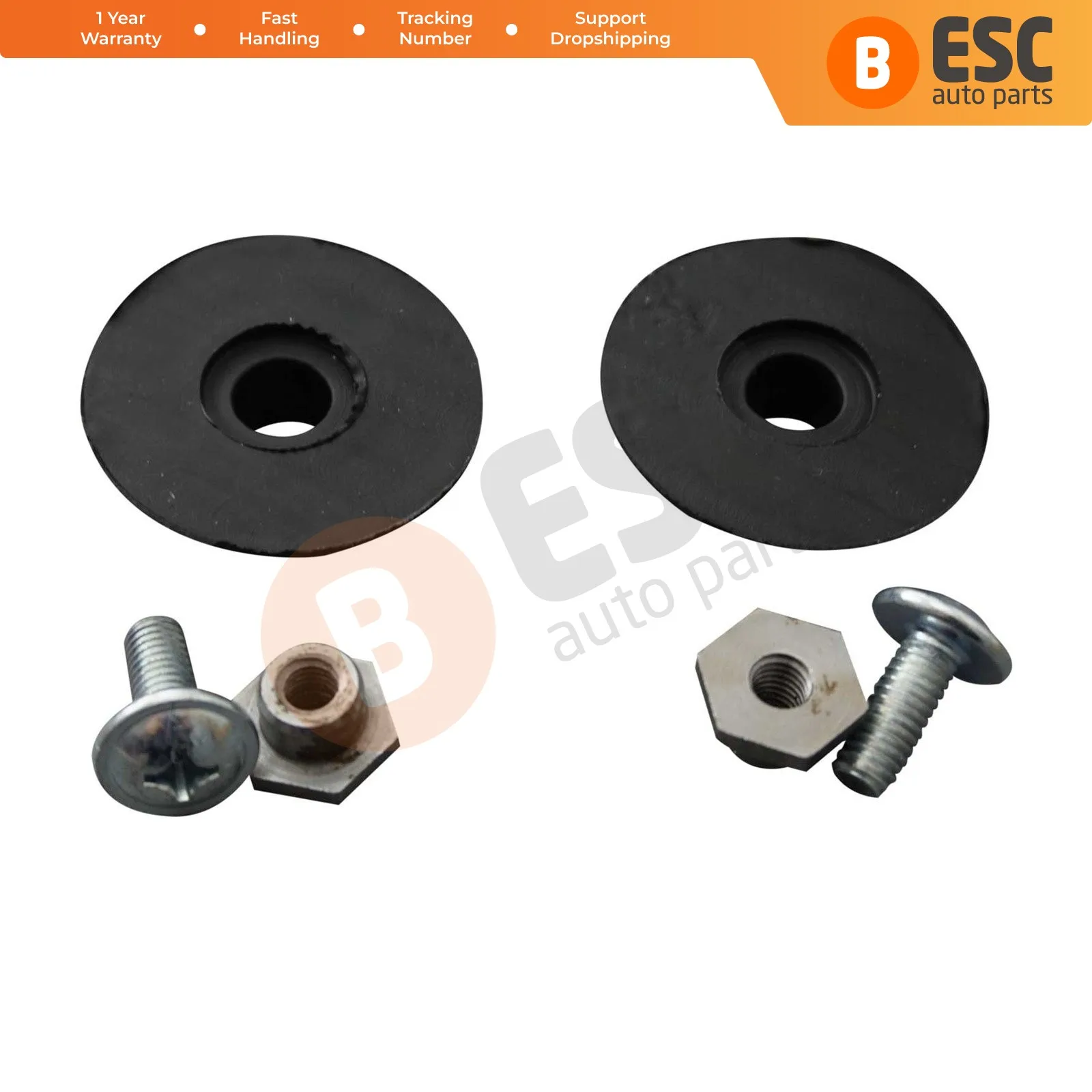 ESC Auto Parts EWR5012 2 Sets Window Regulator Installation Mounting Bushing Part:A 2037200114 for Mercedes Benz W203