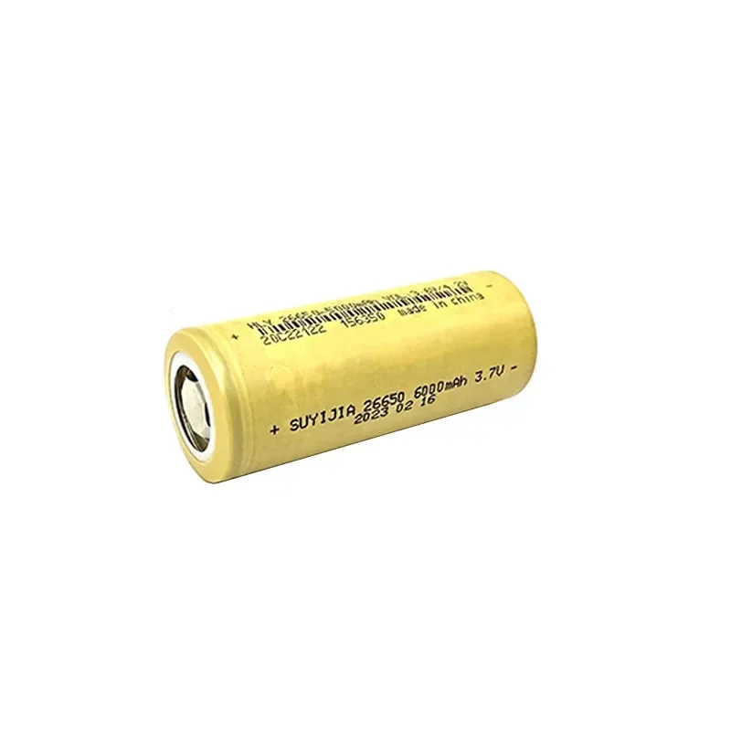 100% original 26650 3.7V battery 6000mah large capacity Li-Ion rechargeable battery for LED flashlight flashlight power tools