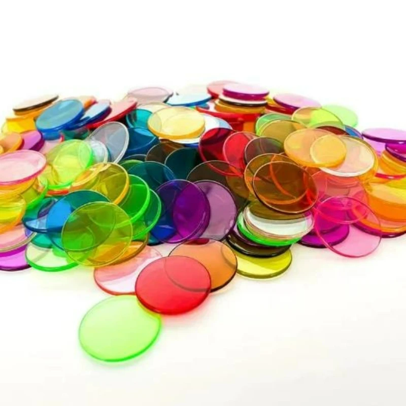 1/2pcs Thickness 3/5mm Translucent Colorful Acrylic Round Sheet Plexiglass Board Plastic Plate for Advertising DIY Scraft