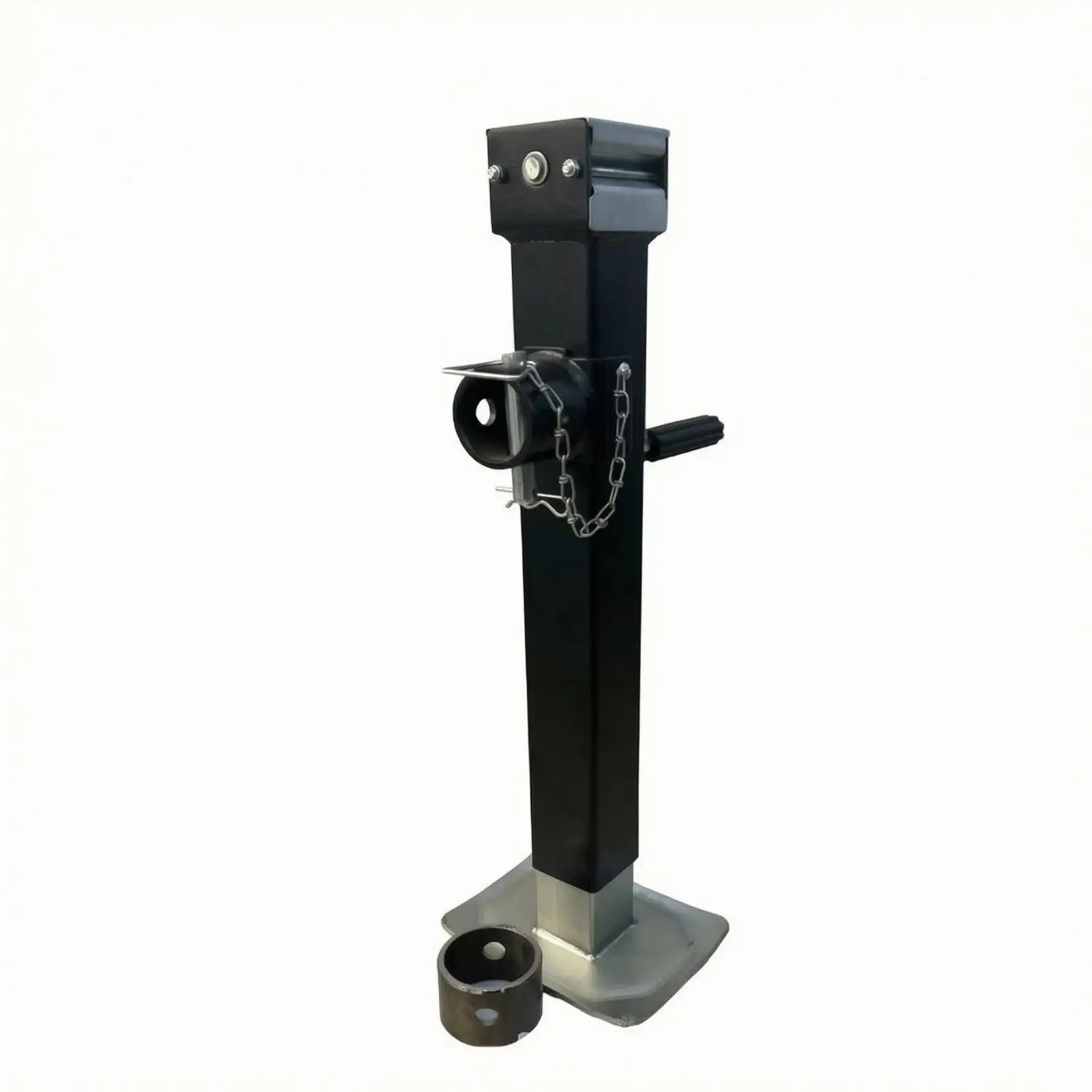 Q235 Steel Manual Trailer Jack with Side Crank Handle 381mm Travel for Boat Utility Trailer Leveling