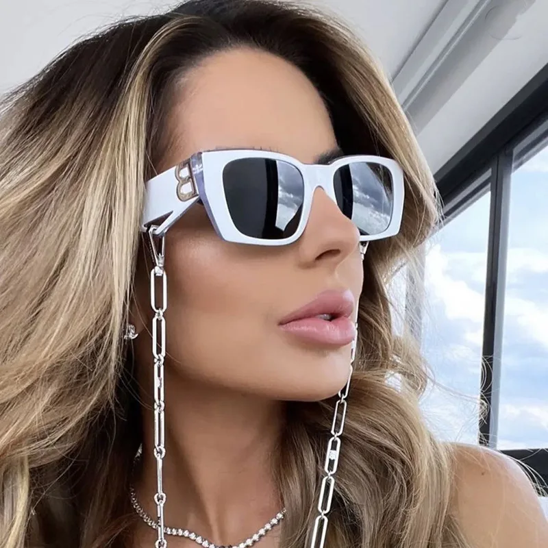 Sunglasses Female Tide 2023 New European American Fashion Chain Luxury Female Necklace Pendant Womens Lunette De Soleil Femme