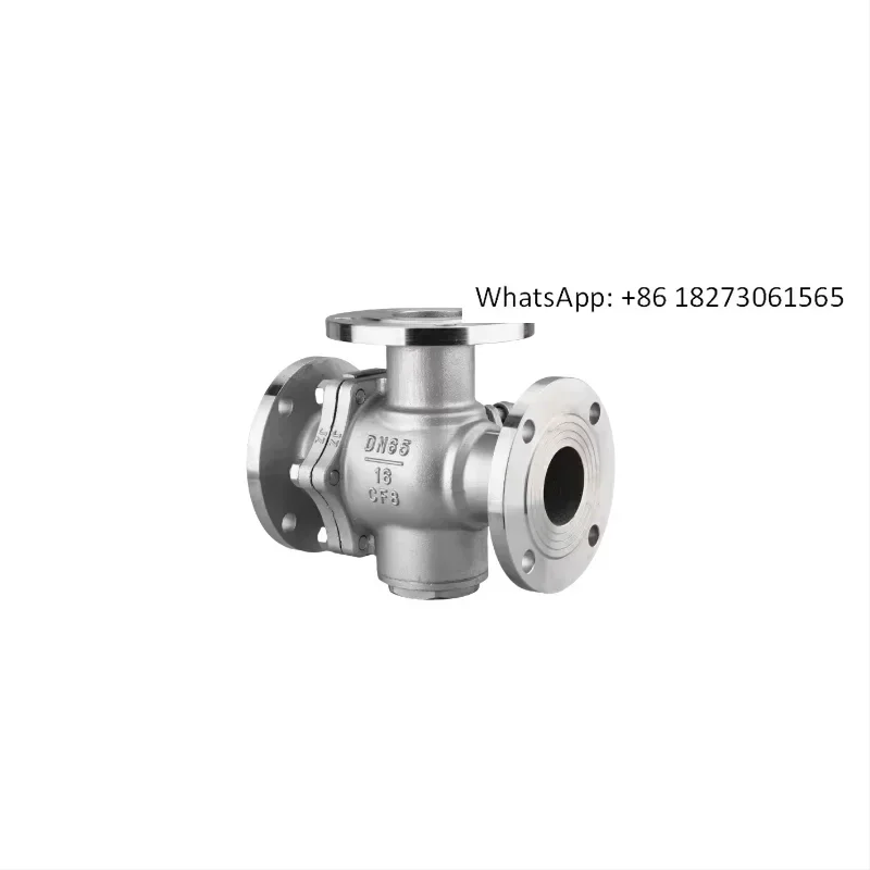 Stainless steel L-shaped three-way ball valve, T-shaped ball valve Q44F/Q45F-16P DN15-DN200