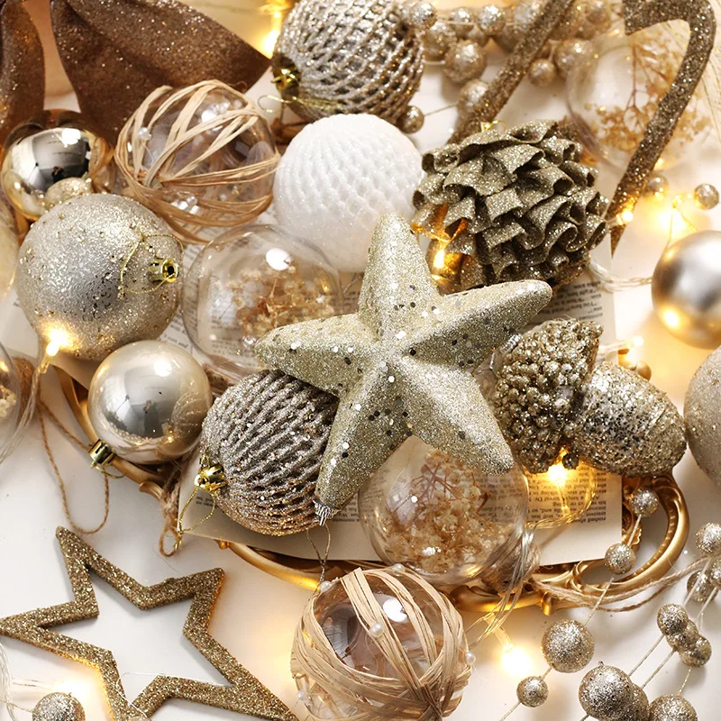

Набор рождественских украшений: светодиодные шары из пенопласта для декора елки