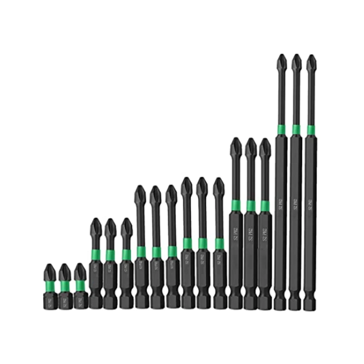 

Magnetic Screwdriver Bit Set, 18Pcs Magnetic Head Bits, Steel Screwdriver Bit for Power Screwdriver Impact Drill