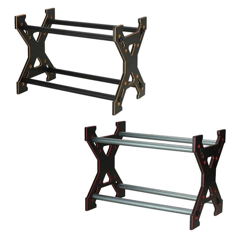 Металлическая полка для стеллажа с колесами для радиоуправляемой модели 1/24 1/18 Axial SCX24 TRX4M Fcx24, игрушки с дистанционным управлением, золотые детали