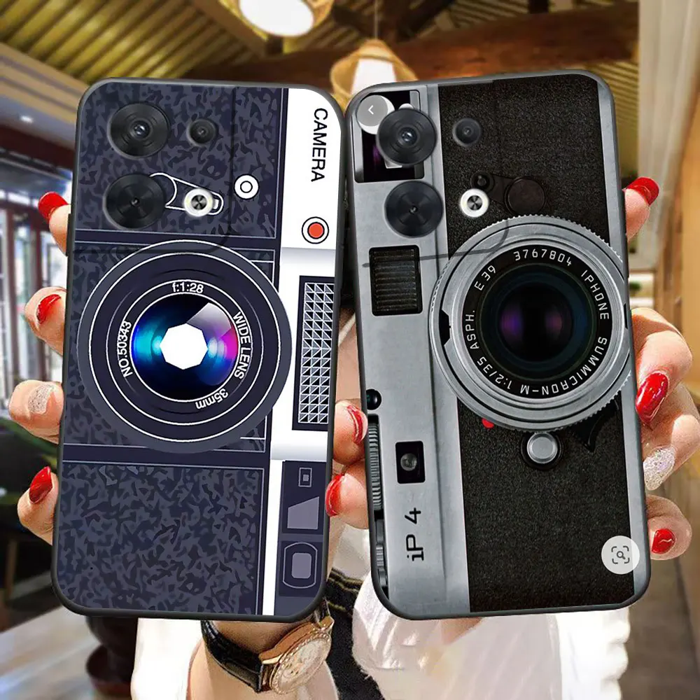 

Old Camera Phone Tape Cover Phone Case For OPPO RENO 14 14F 13 13F 12 11 11F 10 8T 8 7Z 7 6 5 5F 4 4F F29 PRO TPU Case Shell