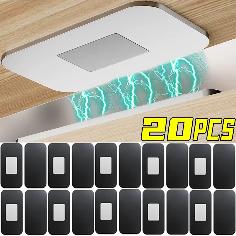 Loquets magnétiques invisibles pour armoire de bain, aimants ultra-fins, butées de porte, adhésif MELMagnet Catch pour Cisco de cuisine, plus proche