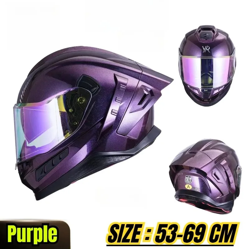 69cm Large Size 4XL Lightweight Windproof Motorcycle Riding Helmet, Racing Casco Moto for Big Head