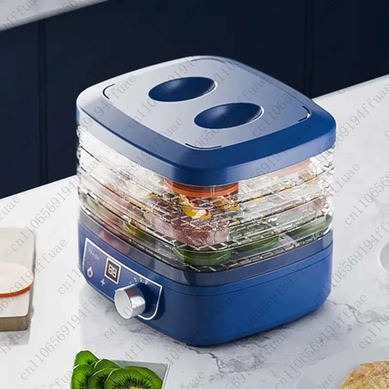 Air Dryer Pet Meat Treats Compact Plastic Display Knob-Style Fruit Dryer with 5 Layers