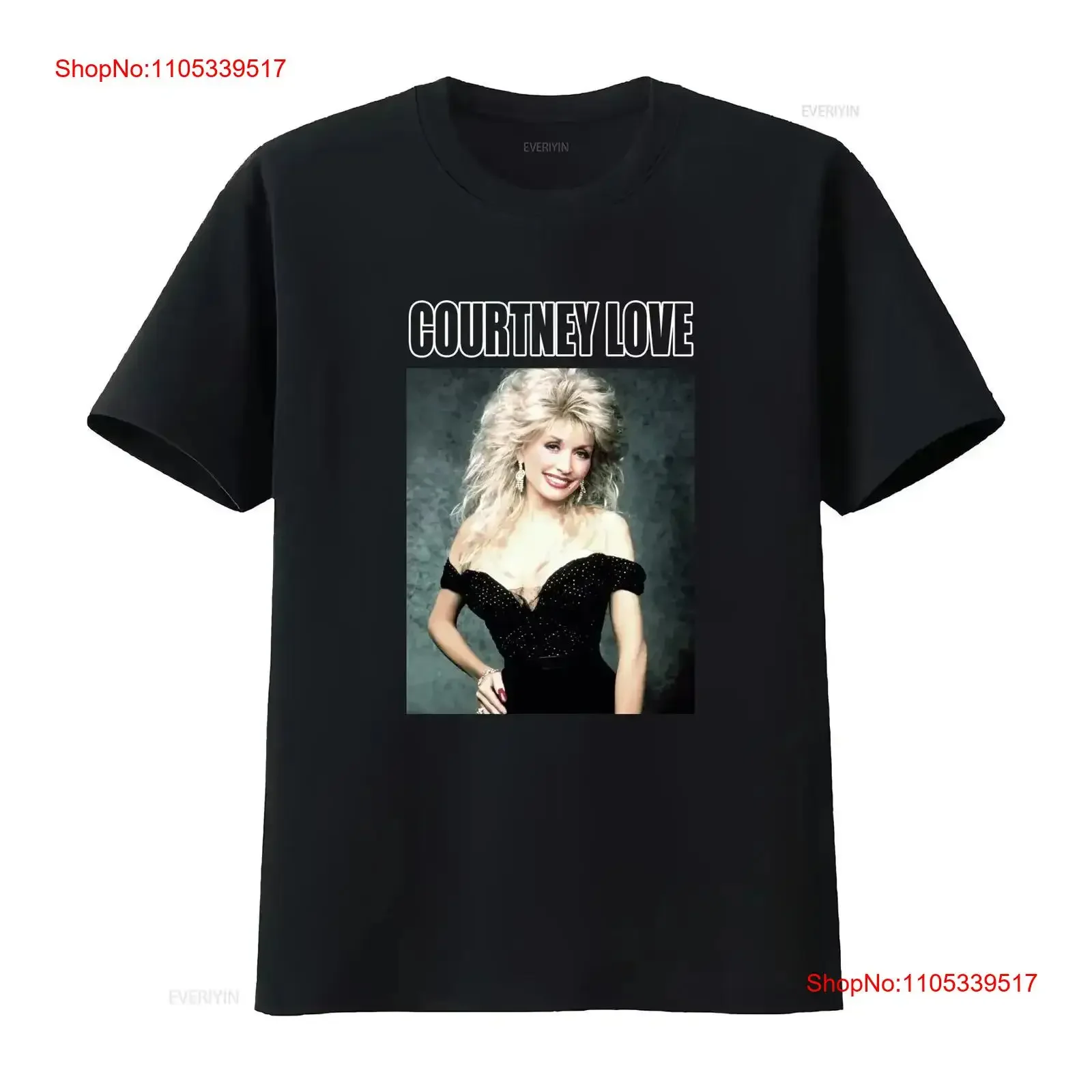 Courtney Love Dolly Parton Tour Concert Cotton All Size T Shirt vintage Washed Breathable Top For Everyday Wear Casual Stylish
