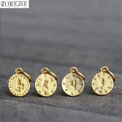 100% 925 Silver Gold Plated Tibetan Marici Amulet Sterling Buddhist Buddha Words Charms Good Luck