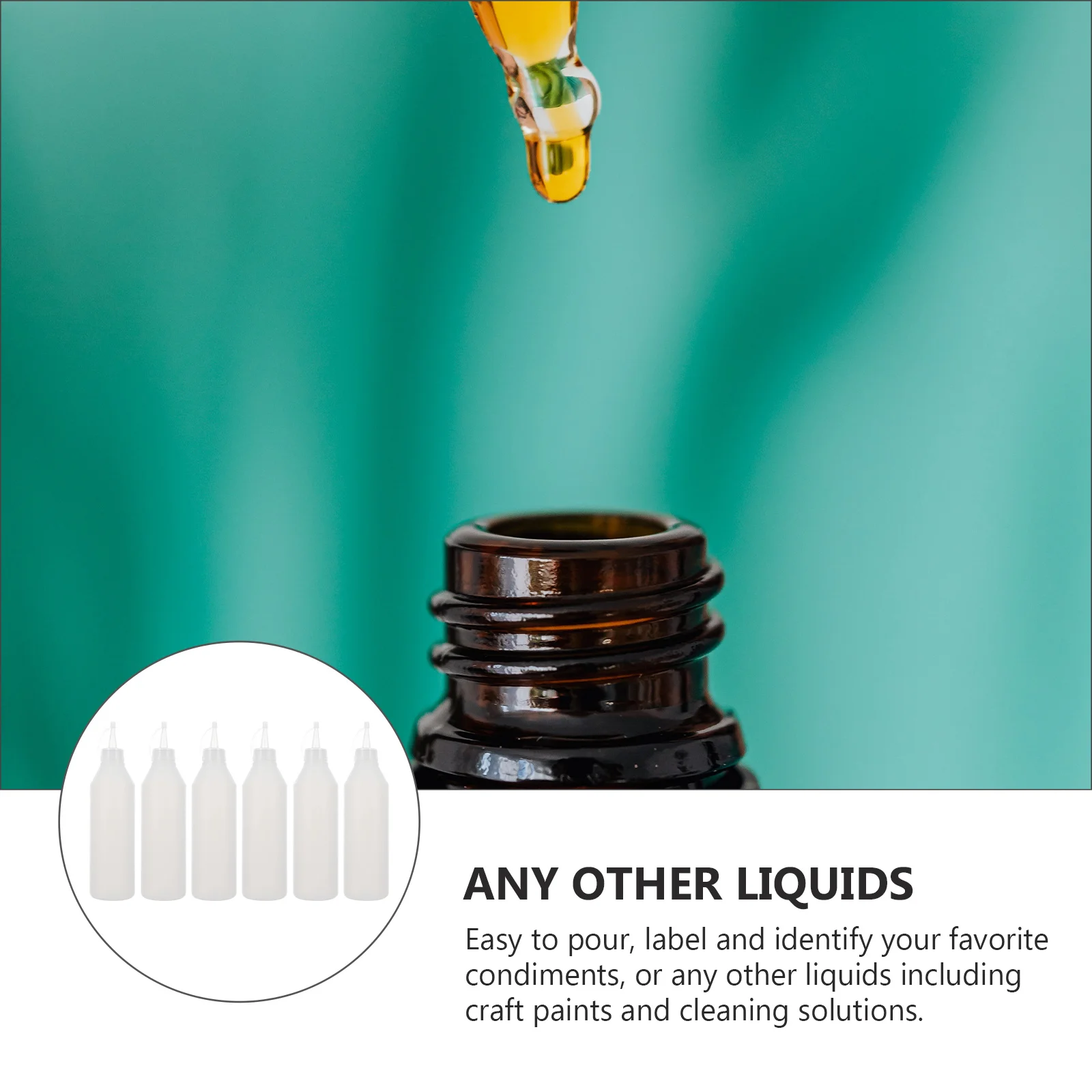 6 قطعة زجاجات طرف بلاستيكية 500 مللي Hdpe زجاجات ضغط DIY بها بنفسك اللف الغراء قضيب الدقة تلميح زجاجة غطاء مانعة للتسرب