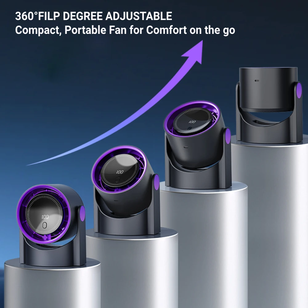 Novo ventilador elétrico inteligente de 100 velocidades usb multifuncional bladeless ventilador desktop silencioso montado na parede ventilador escritório em casa interior