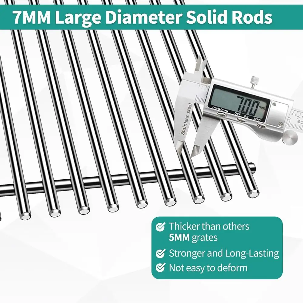 قطع غيار شواية ويبر جينيسيس 2: 66032 قضبان نكهة، 66095 شبكة، 66795 عاكس حرارة للموديلات E-310، E-315، E-32 #6