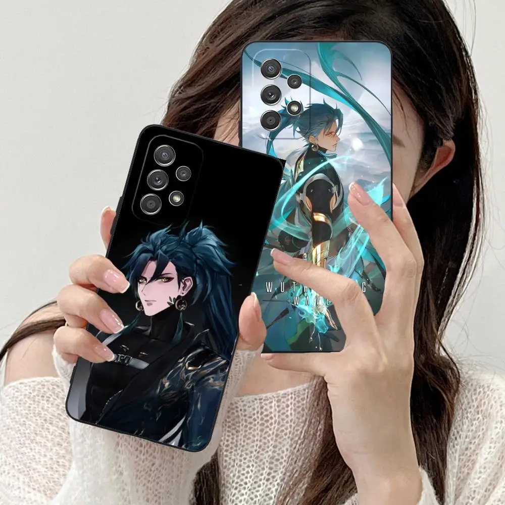 Wuthering Waves Jiyan Phone Case for Samsung Galaxy M55 54 42 35 34 33 32 23 22 15 14 13 12 F55 5G Colour Cover Pretty Luxury