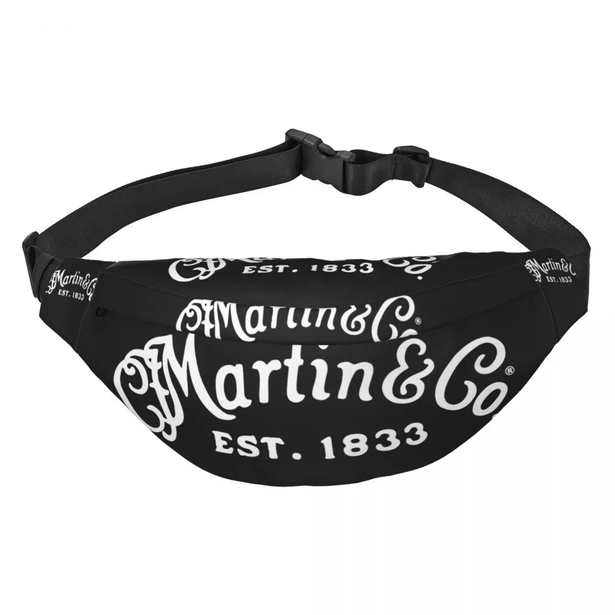 Martin Guitar Unisex Waist Bag Multifunction Sling Crossbody Bags Chest Bags Short Trip Waist Pack