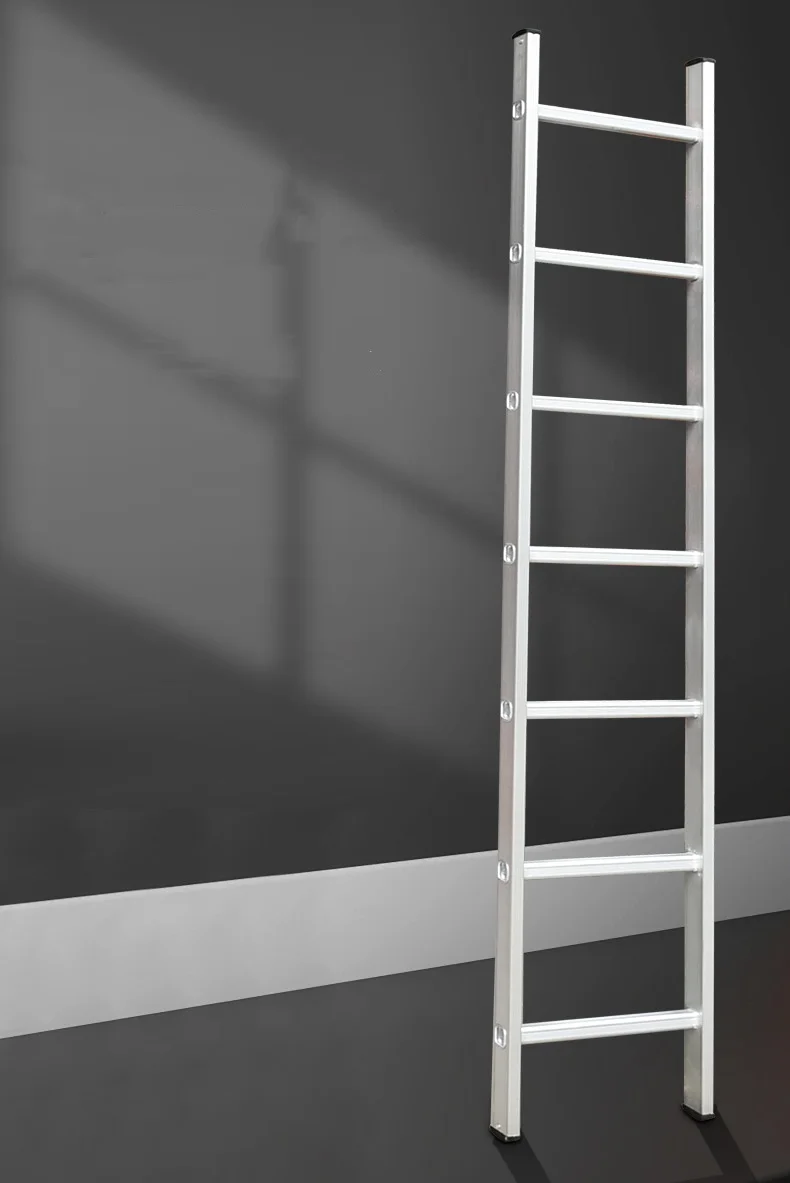 20 Step Modern Design Aluminum Straight Ladder 5.44m Nestable for Warehouse Retail or Apartment Use