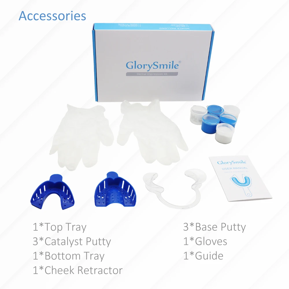 Dental Impression Material Putty Molding Kit Clinic Use Silicone Putty Dental Impression Trays Kit