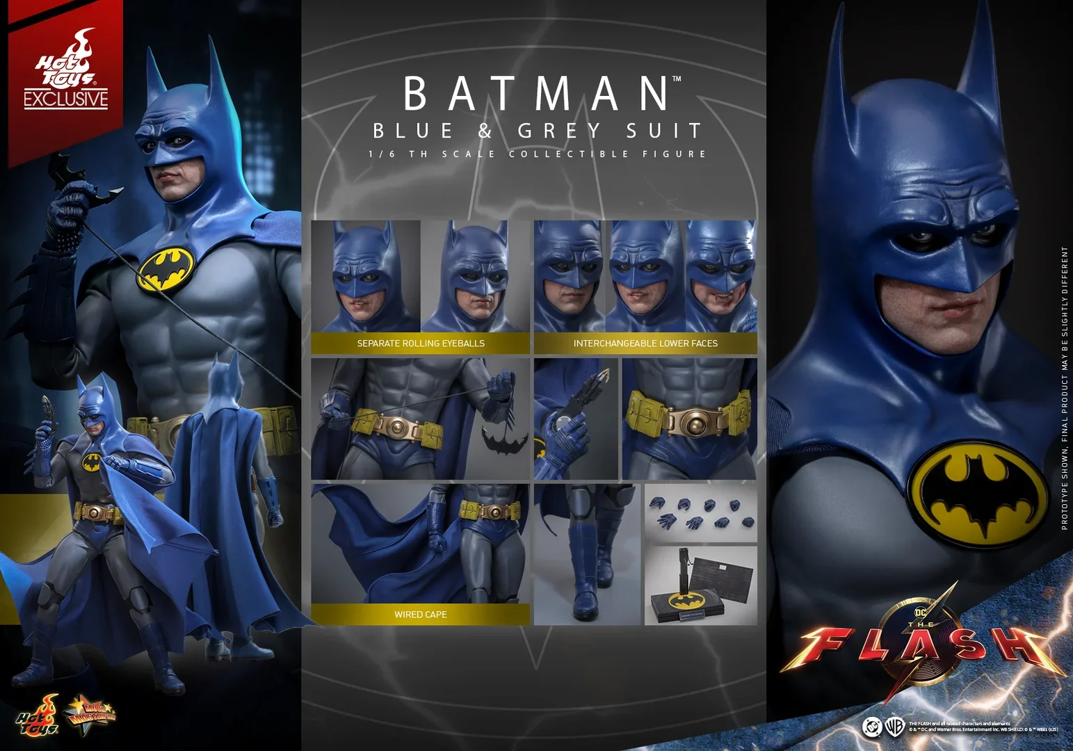 

Hot Toys Ht Mms834 Batman Blue & Grey Suit Limited Edition 1/6 Th Scale Collectible Figure Model Kt Decorative Toy Children Gift