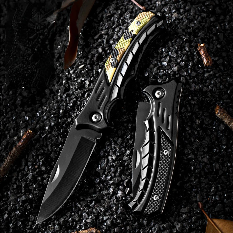 

Multi functional folding knife, outdoor camping survival knife. Convenient high hardness self-defense knife, EDC, back clip