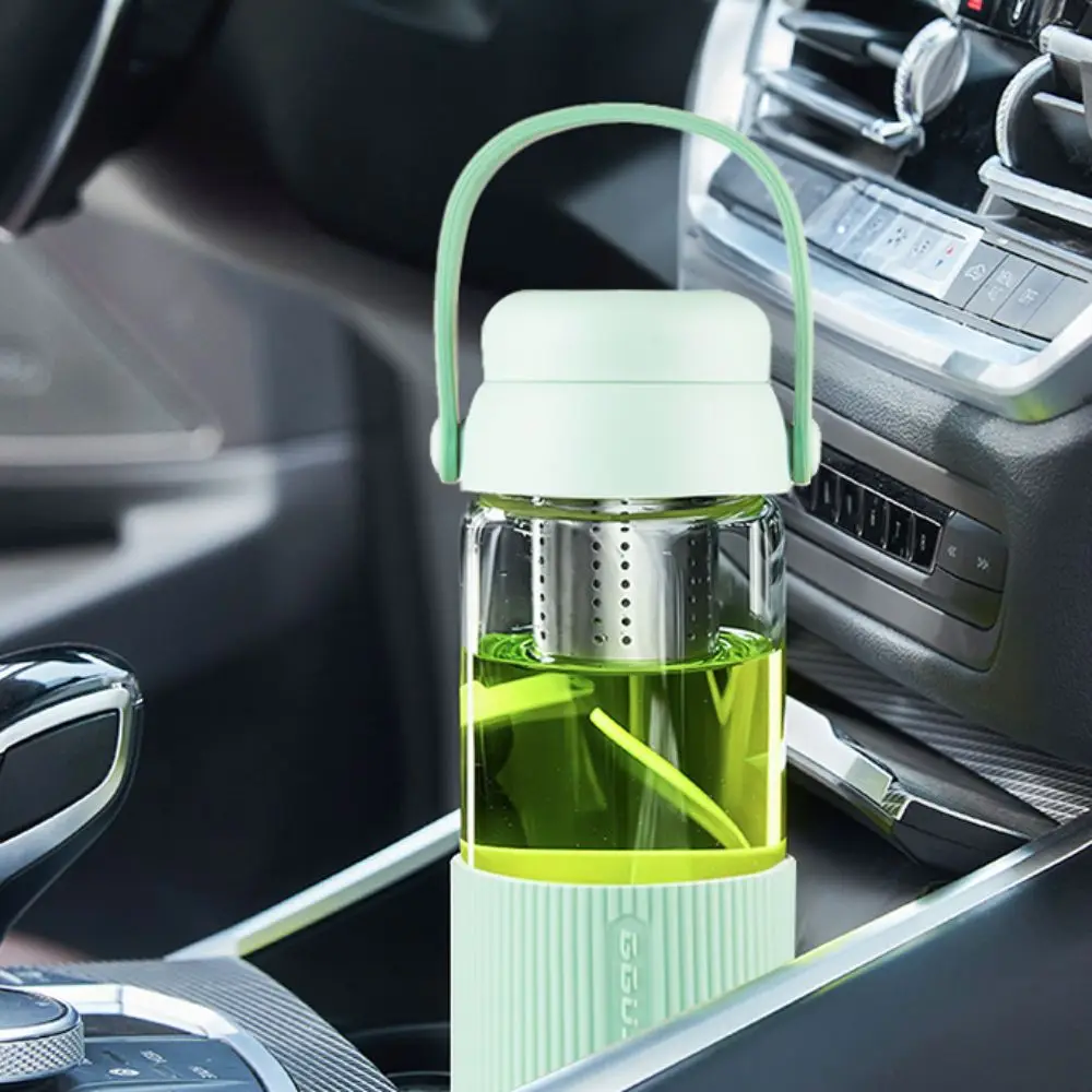 

Portable Glass Tea and Water Separator Cup Anti-scalding with Filter Water Bottle Thickened 520ml Tea Cup Girls