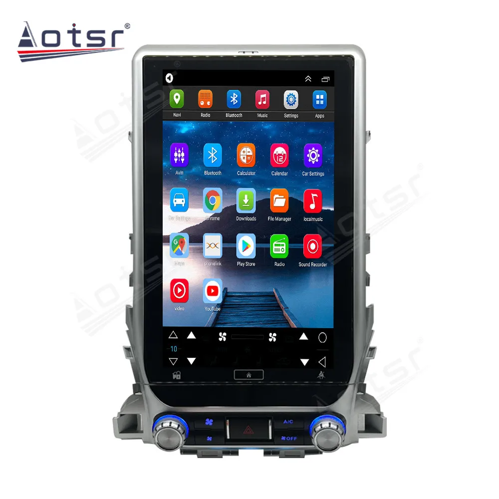 

13,8-дюймовый HD сенсорный экран Android13 для Toyota Land Cruiser 2016-2019, автомобильный GPS-навигатор, беспроводной радиоплеер Carplay, головное устройство