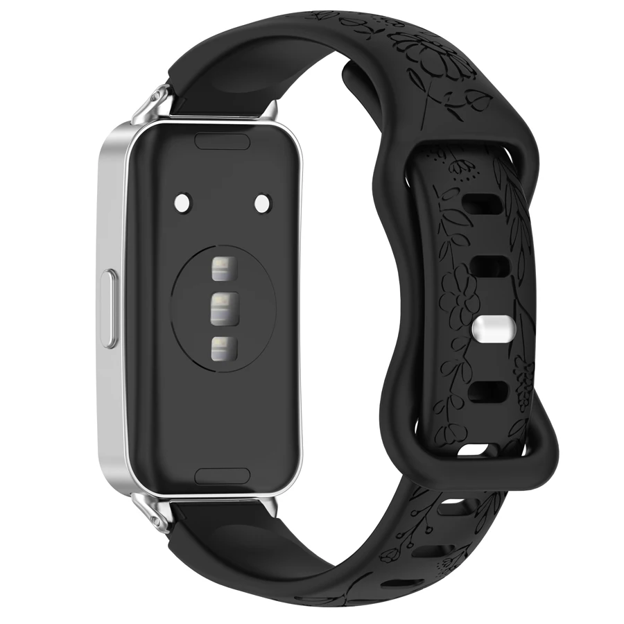 3D силиконовый ремешок для Huawei Band 10 9 8, спортивный дышащий ремешок для часов, сменный браслет для Huawei Band 8 9 10, браслет