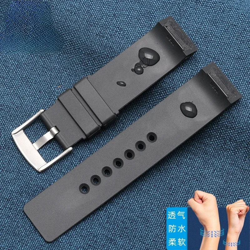 For Cartier Watch Band Sandoz Series W20121u2 Soft Watrproof Watch Strap Santos 23mm