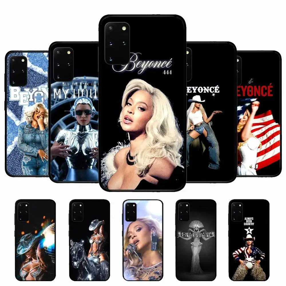 Funda para Teléfono Singer B-Beyonce Cowboy Carter para Samsung S 24 fe 25 Ultra plus 20 lite 21 30 22 23 24 22 Ultra 5G
